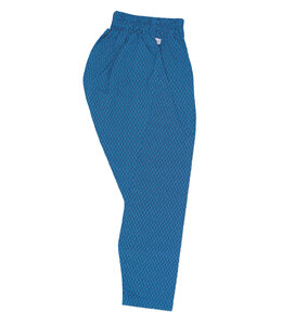 ゴム股引江戸一小紋波網代