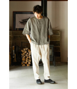 ＤＡＢＯ　ＳＨＩＲＴ　麻（杢グレー／無地）