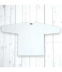 鯉口Ｔシャツ（７分袖）（白／無地）