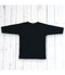 鯉口Ｔシャツ（７分袖）（黒／無地）thumb1